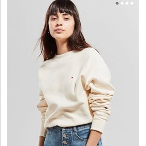 Yellow champion crew neck sweater